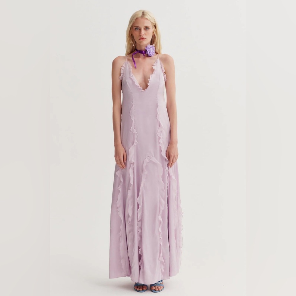 NWT For love and lemons Brittney lavender gown
